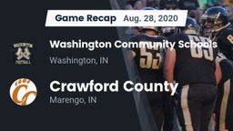 Recap: Washington Community Schools vs. Crawford County  2020