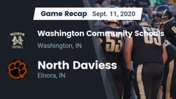 Recap: Washington Community Schools vs. North Daviess  2020