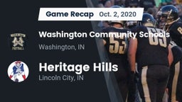 Recap: Washington Community Schools vs. Heritage Hills  2020