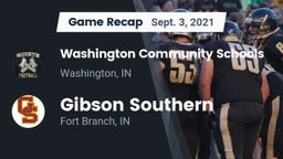 Recap: Washington Community Schools vs. Gibson Southern  2021
