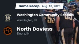Recap: Washington Community Schools vs. North Daviess  2023