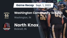 Recap: Washington Community Schools vs. North Knox  2023