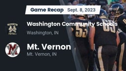 Recap: Washington Community Schools vs. Mt. Vernon  2023