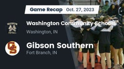 Recap: Washington Community Schools vs. Gibson Southern  2023