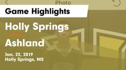 Holly Springs  vs Ashland Game Highlights - Jan. 22, 2019