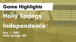 Holly Springs  vs Independence  Game Highlights - Dec. 1, 2020