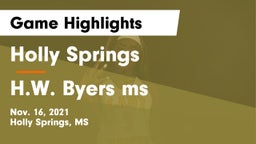 Holly Springs  vs H.W. Byers ms Game Highlights - Nov. 16, 2021