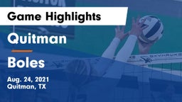 Quitman  vs Boles  Game Highlights - Aug. 24, 2021