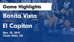 Bonita Vista  vs El Capitan  Game Highlights - Nov. 29, 2019