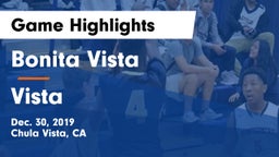 Bonita Vista  vs Vista Game Highlights - Dec. 30, 2019
