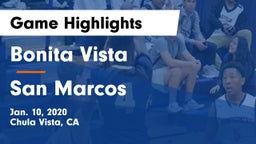 Bonita Vista  vs San Marcos  Game Highlights - Jan. 10, 2020