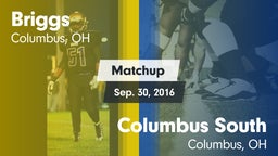 Matchup: Briggs  vs. Columbus South  2016