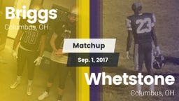 Matchup: Briggs  vs. Whetstone  2017