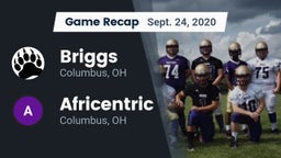 Recap: Briggs  vs. Africentric  2020