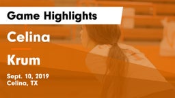 Celina  vs Krum  Game Highlights - Sept. 10, 2019