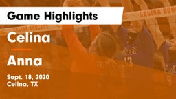 Celina  vs Anna  Game Highlights - Sept. 18, 2020