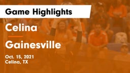 Celina  vs Gainesville  Game Highlights - Oct. 15, 2021