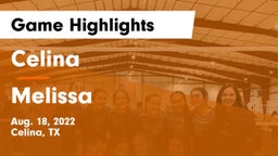 Celina  vs Melissa Game Highlights - Aug. 18, 2022