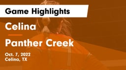 Celina  vs Panther Creek Game Highlights - Oct. 7, 2022
