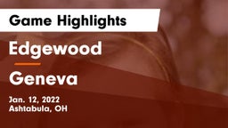 Edgewood  vs Geneva  Game Highlights - Jan. 12, 2022