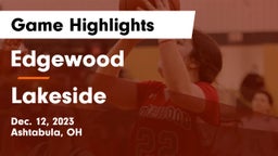 Edgewood  vs Lakeside  Game Highlights - Dec. 12, 2023