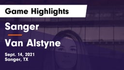 Sanger  vs Van Alstyne  Game Highlights - Sept. 14, 2021
