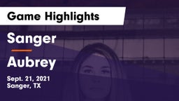 Sanger  vs Aubrey  Game Highlights - Sept. 21, 2021