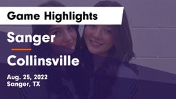 Sanger  vs Collinsville  Game Highlights - Aug. 25, 2022