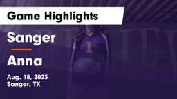 Sanger  vs Anna Game Highlights - Aug. 18, 2023