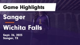 Sanger  vs Wichita Falls Game Highlights - Sept. 26, 2023