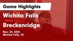 Wichita Falls  vs Breckenridge  Game Highlights - Nov. 24, 2020