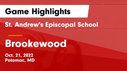 St. Andrew's Episcopal School vs Brookewood Game Highlights - Oct. 21, 2022