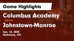 Columbus Academy  vs Johnstown-Monroe  Game Highlights - Jan. 14, 2020