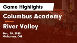 Columbus Academy  vs River Valley  Game Highlights - Dec. 28, 2020