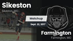 Matchup: Sikeston  vs. Farmington  2017