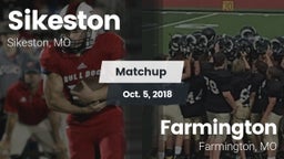 Matchup: Sikeston  vs. Farmington  2018