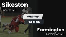 Matchup: Sikeston  vs. Farmington  2019