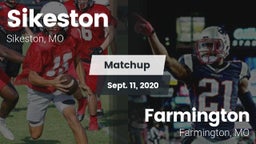 Matchup: Sikeston  vs. Farmington  2020