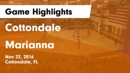 Cottondale  vs Marianna Game Highlights - Nov 22, 2016