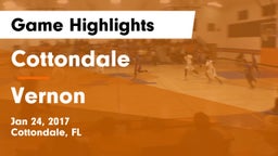 Cottondale  vs Vernon Game Highlights - Jan 24, 2017