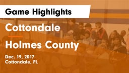Cottondale  vs Holmes County Game Highlights - Dec. 19, 2017