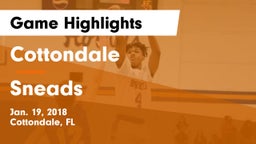 Cottondale  vs Sneads  Game Highlights - Jan. 19, 2018