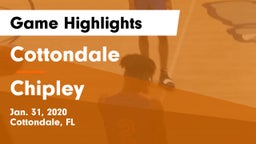 Cottondale  vs Chipley Game Highlights - Jan. 31, 2020