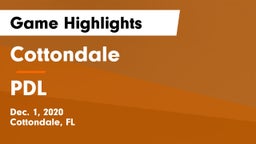 Cottondale  vs PDL Game Highlights - Dec. 1, 2020