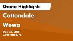 Cottondale  vs Wewa Game Highlights - Dec. 30, 2020