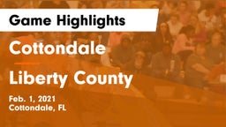 Cottondale  vs Liberty County Game Highlights - Feb. 1, 2021