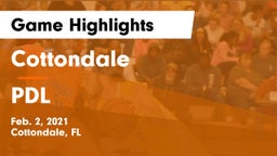 Cottondale  vs PDL Game Highlights - Feb. 2, 2021