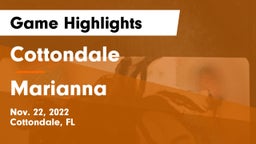 Cottondale  vs Marianna  Game Highlights - Nov. 22, 2022