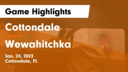 Cottondale  vs Wewahitchka  Game Highlights - Jan. 24, 2023