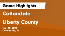 Cottondale  vs Liberty County  Game Highlights - Jan. 30, 2023
